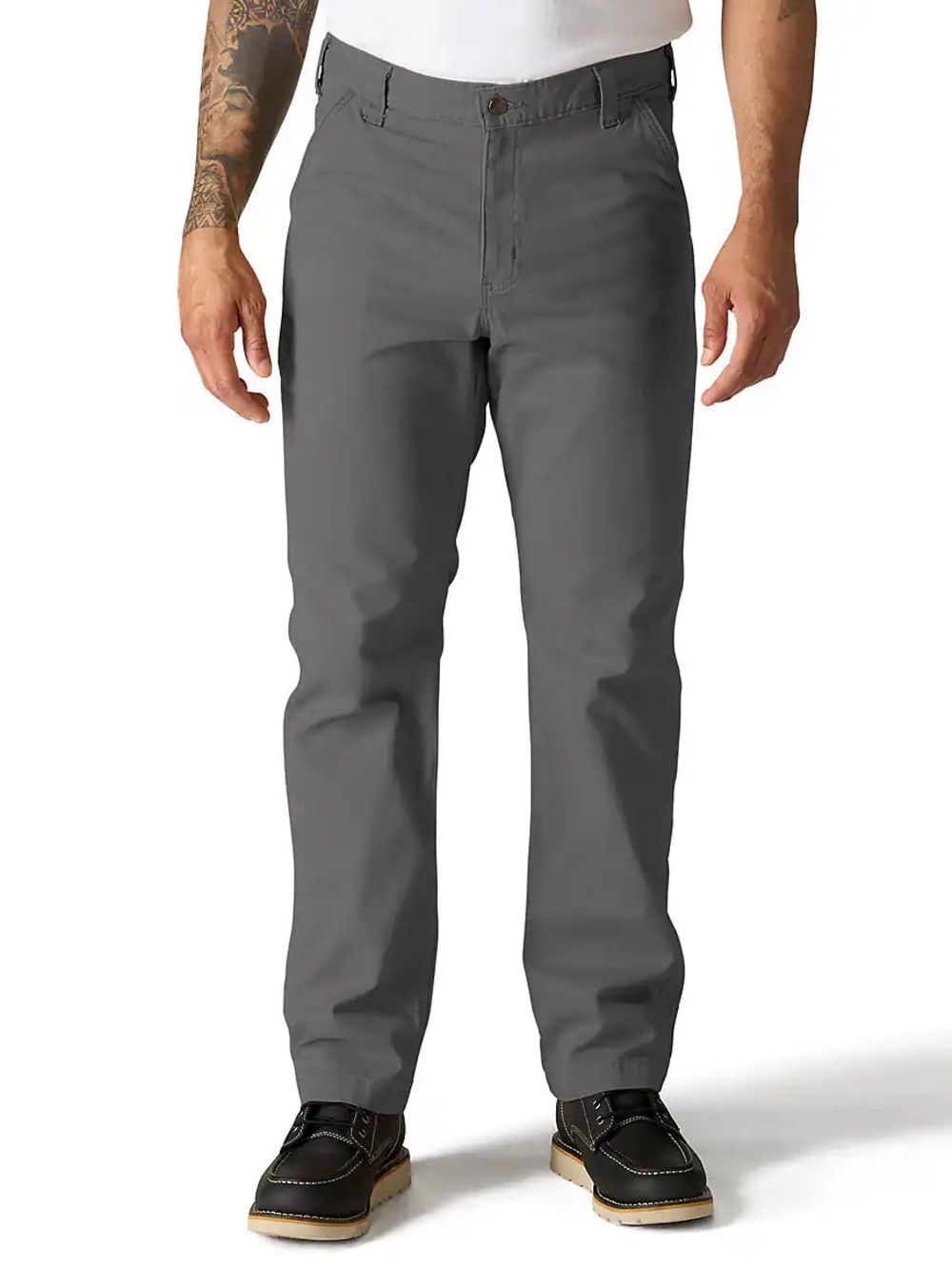 Carhartt Men's Relaxed Straight Rigby Rugged Flex Dungaree - Gravel -W36 x L32